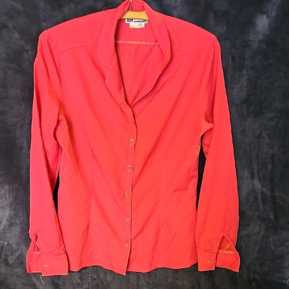 Red Women's Blouse - Picture 1 of 4